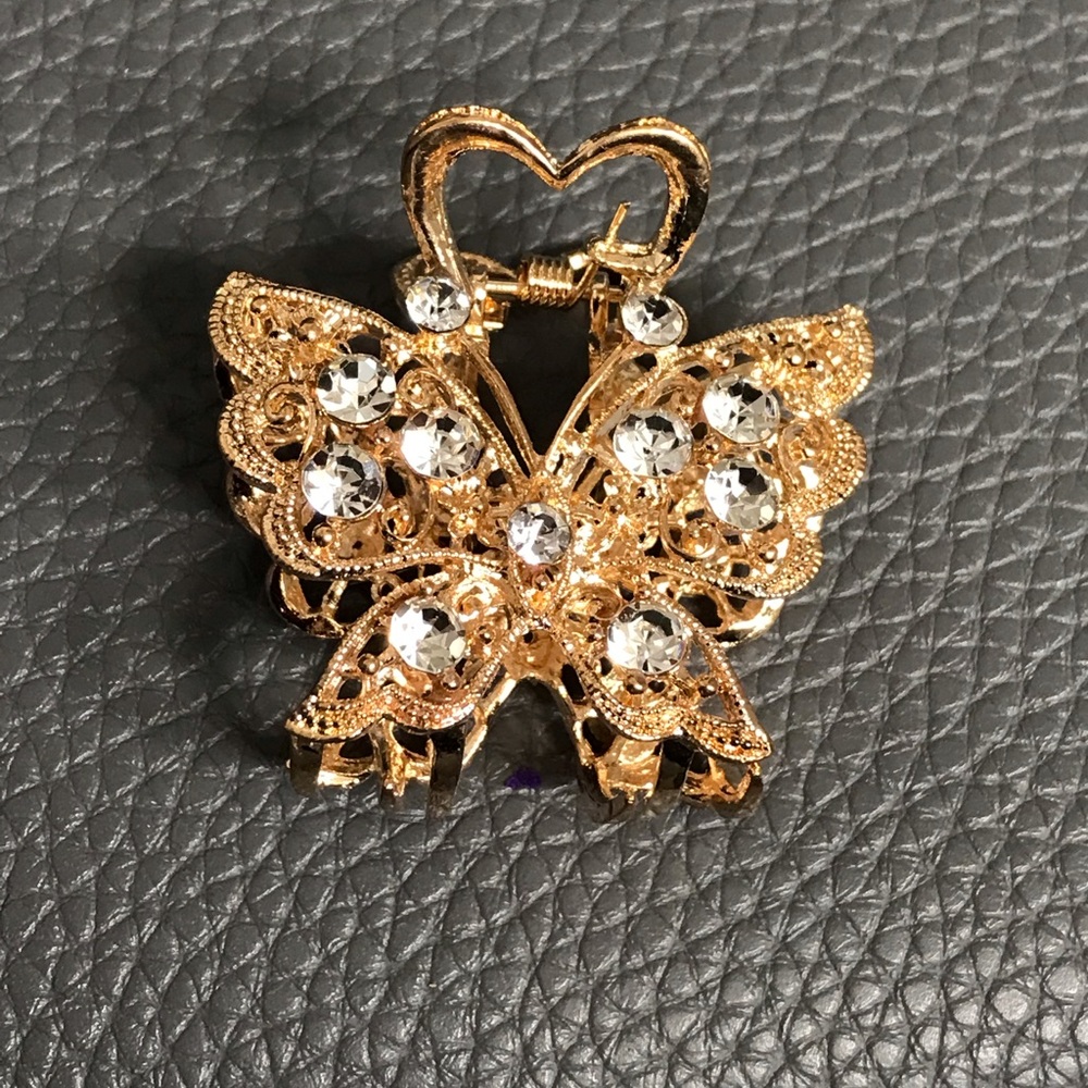 Gold or silver Butterfly Hair Clip